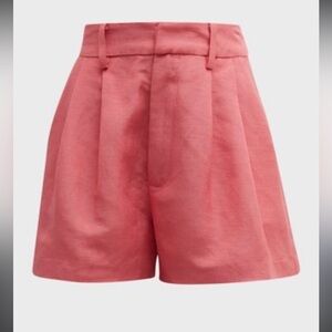 PAIGE Andie High Rise Pleated Short Pink-Dusty Bubblegum 0